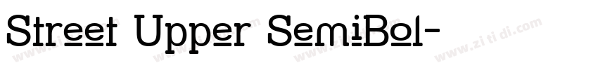 Street Upper SemiBol字体转换